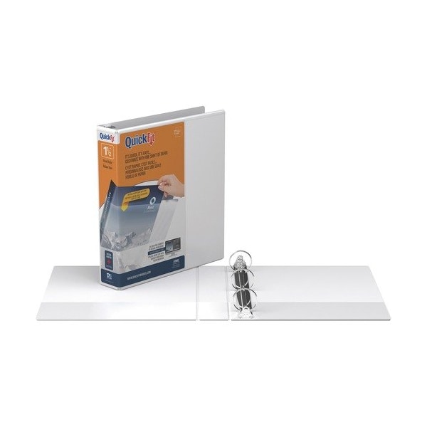 Stride View Binder, Round Ring, 1-1/2in Cap, Letter-size, White STW871200 - main